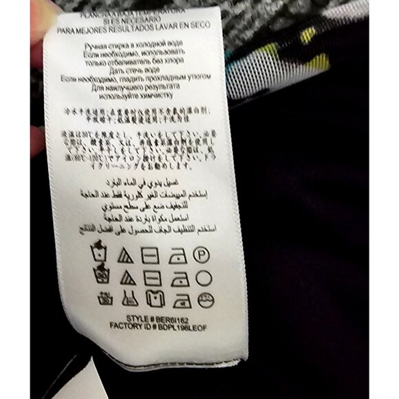 BCBGMAXAZRIA Strapless Floral Print Dress Size 8 Black Multi-Color Ruched Bodyco - Picture 6 of 11